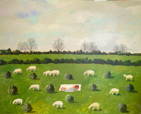 羊を数えて眠る　-Fall asleep counting sheep