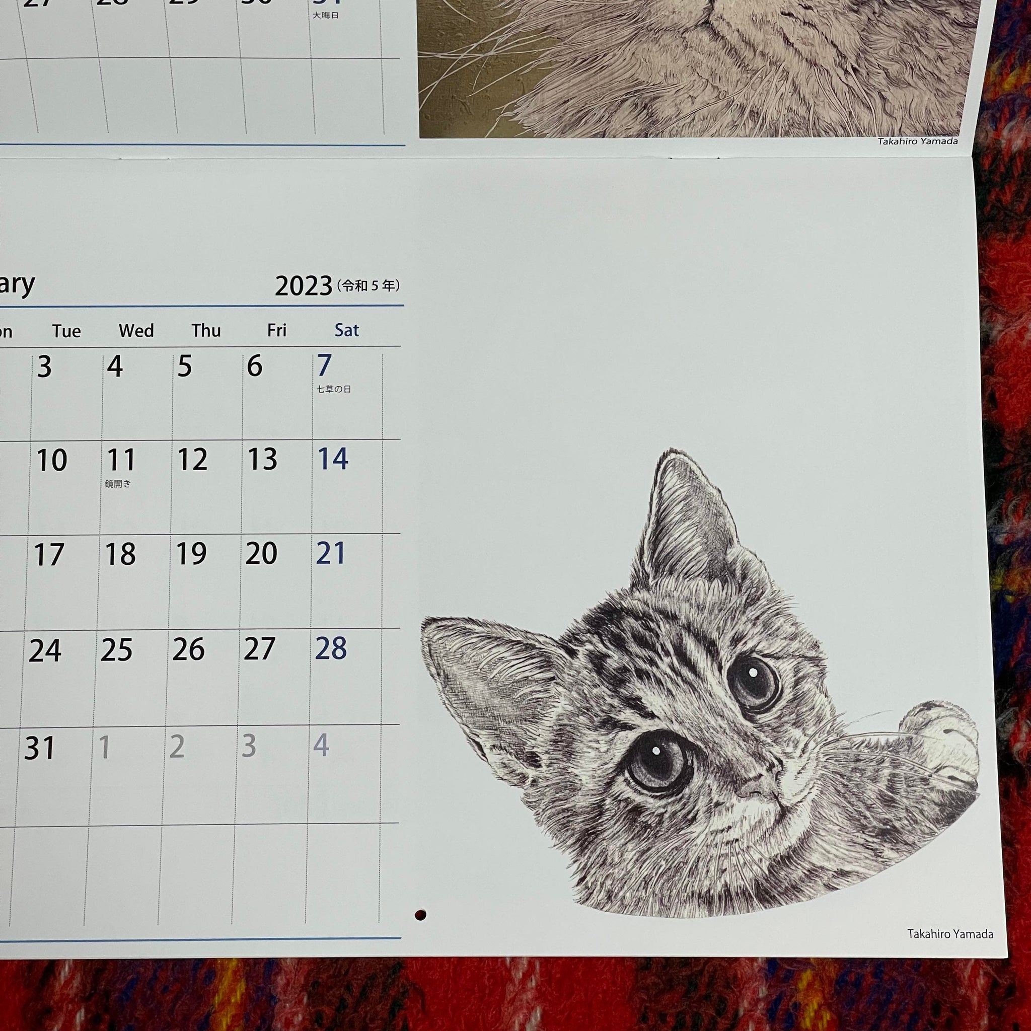 猫カレンダー2022 山田貴裕 2種